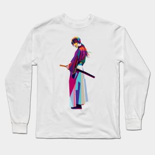 Samurai X Pop Art Long Sleeve T-Shirt